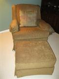 Gormans chair with ottoman - $350