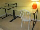 Frosted glass large desk - $195 small $125