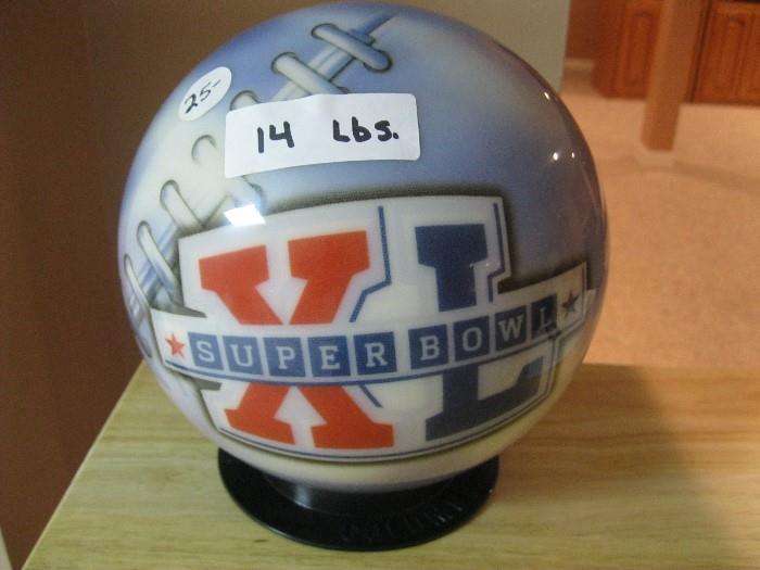 Super Bowl bolwing  ball   $25
