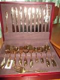 Gold washed flatware set