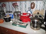 Vintage Paul Revere double boiler, etc