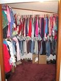 Many clothes size Med-2XL, shoes size 6 1/2-7 1/2