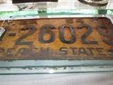 1954 Georgia License Plate; also other years