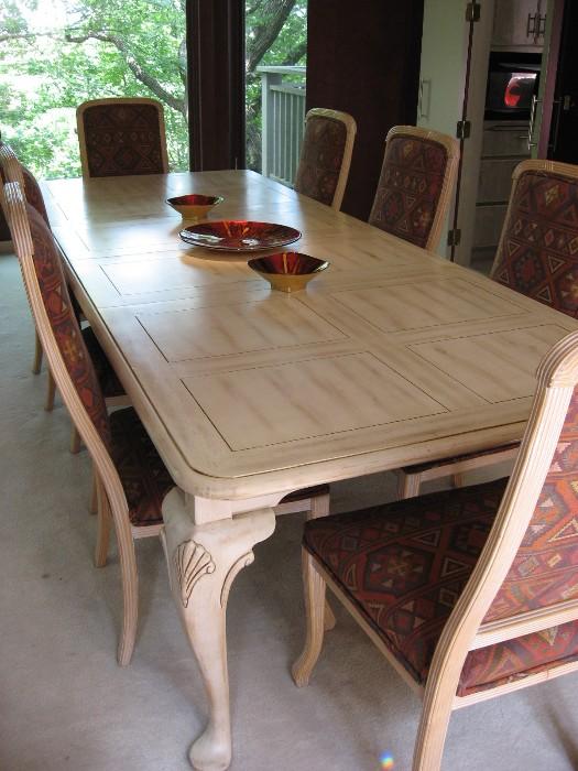 Whitewashed dinning table with - Chateau D'ox from Milan Itay