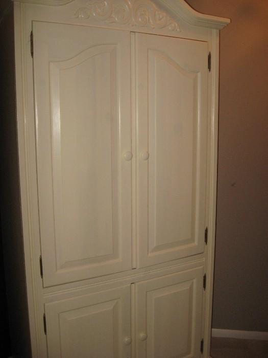 Cream color armoire