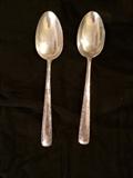 Gorham Camellia sterling silver oval soup spoons