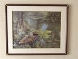 Nice framed print "The Boat" by Cheun