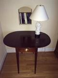 Charming and beautiful Biggs Furniture drop leaf tea table or side table. 