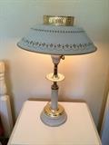 Vintage lamp with aluminum shade. In amazing shape!