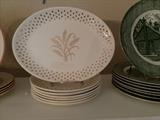 Homer Laughlin vintage Gold Wheat and fleur de Lis dishes.