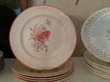 Lots of 1940s awesome Universal Cambridge Red Poppy dishes. 