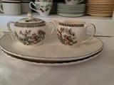 Johnson Bros Indian Tree creamer and sugar bowl