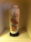 Vintage oriental vase with chops mark.