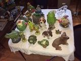 Just a small sample of the many, many frog Collectibles and other animals available in the sale.