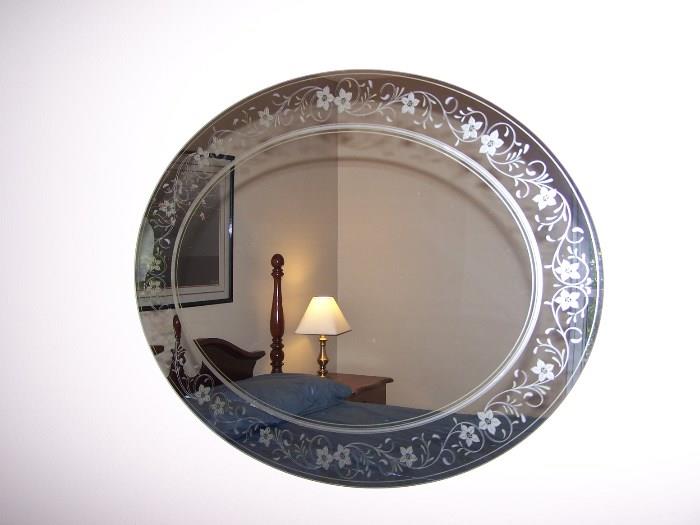 Nice oval wall mirror