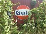 GULF OIL SIGN - OVER 6' DIAMETER