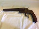 WWI EUROPEAN FLARE PISTOL MARKED AZF/EAXI COMES WITH WALL MOUNT