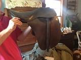 LEATHER SADDLE - ONE OF THREE