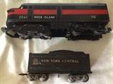 LIONEL NEW YORK CENTRAL ENGINE AND COAL CAR #2041