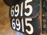 TRAIN NUMBER PLAQUES