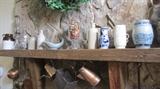 Several Pieces of Stoneware; Pottery and Copperware