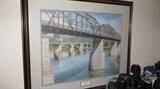 Spans of Time Print (Walnut and Market Street Bridges) by Audrey Fincher