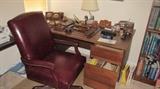 National Office Furniture executive desk and Leather Chair