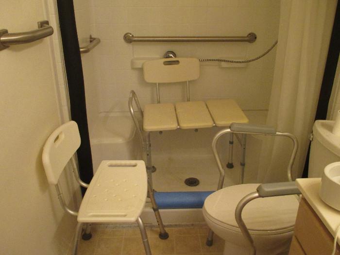 Transfer Bench, Shower Seat, Potty Support