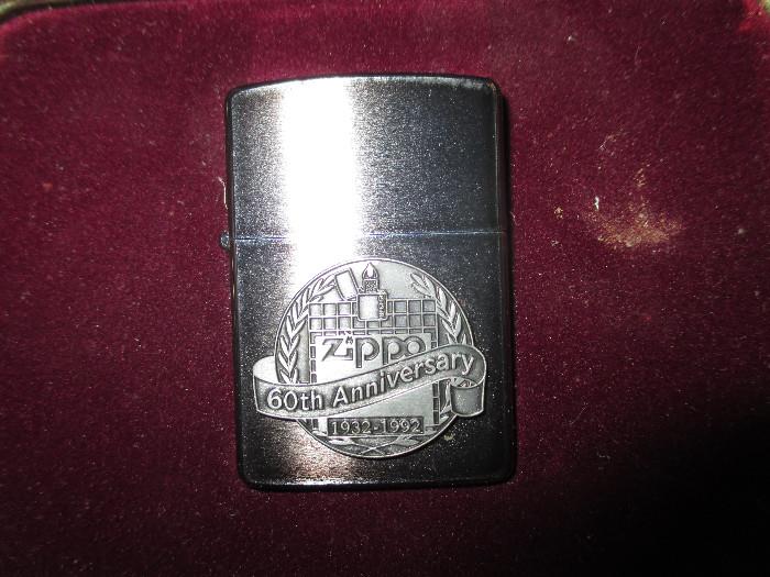 Zippo 60th Anniversary Lighter and Box