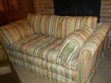 Mid-Century upholstered loveseat