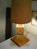 Folk art lamp