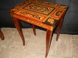 Inlay musical standing jewelry chest