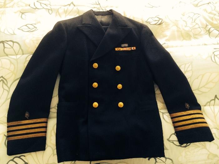 Naval unifirm jacket four-stars