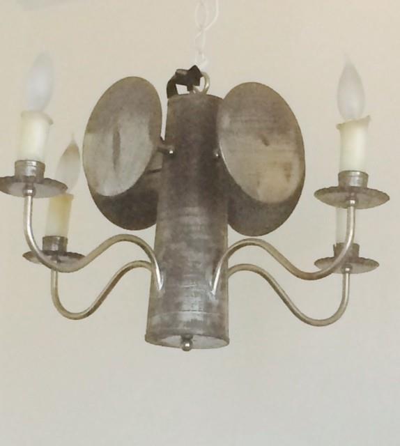 Tin chandelier