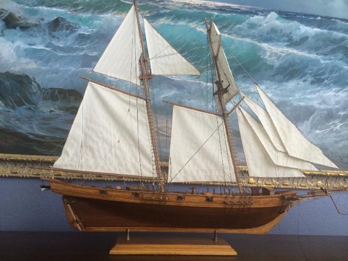 Vintage ship's model
