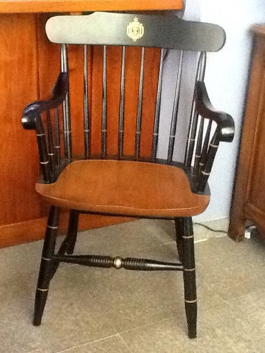U.S. Naval Academy captain's chair by L. Hitchcock
