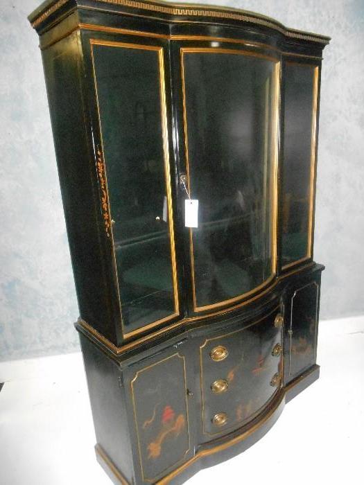 Drexel Lacquered China Cabinet