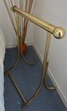 Brass quilt rack