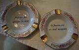 French porcelain ashtrays