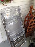 Acrylic folding chairs made in Italy