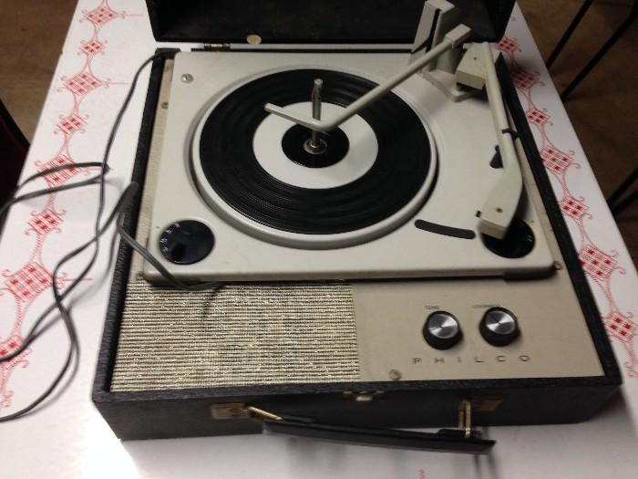 Vintage PHILCO record player in working condition