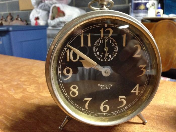 Vintage Westclock alarm clock in working condition