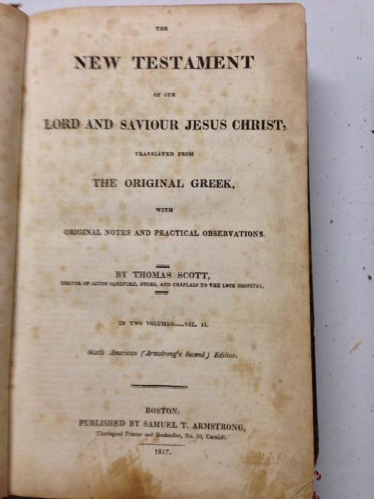 New testament - published in 1817