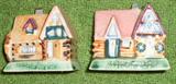 Cottageware. Santa's workshop salt and peper shakers.