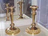 Brass candle sticks.