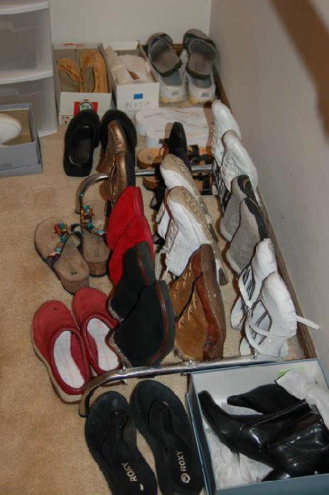 Shoes (many brand new!!) and clothing!!