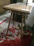 Antique Victorian oak table with great details!