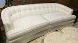 Gorgeous large vintage couch - Hollywood regency style!