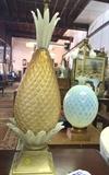 Many eclectic glass lamps