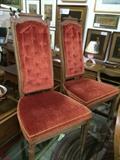 Very cool velvet upholstered chairs